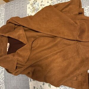 Philosophy brand brown faux leather jacket